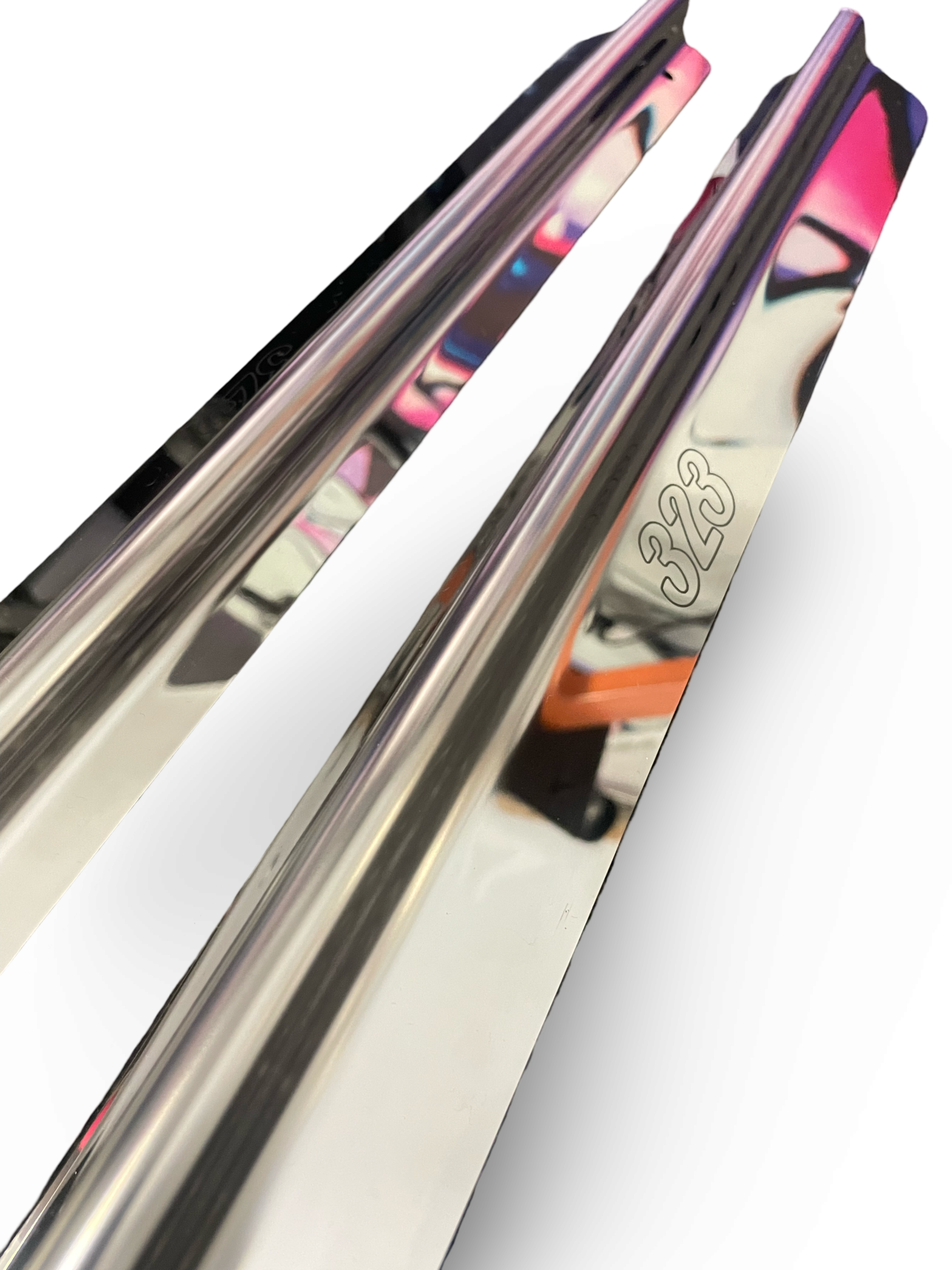 323 2 Door Hatch/Panelvan Polished Stainless Steel Scuff Plates