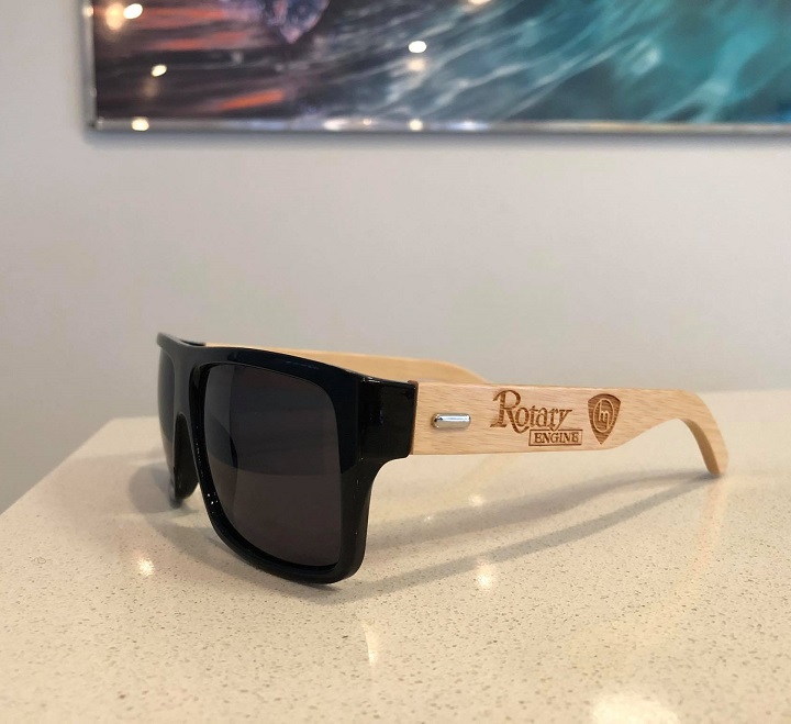 Rotary Engine Sunnies - Black lenses