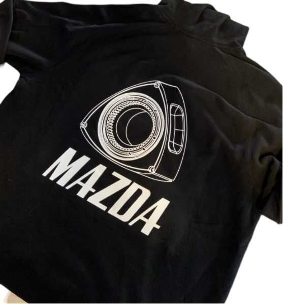 Black Hoodie - White Rotor Nut