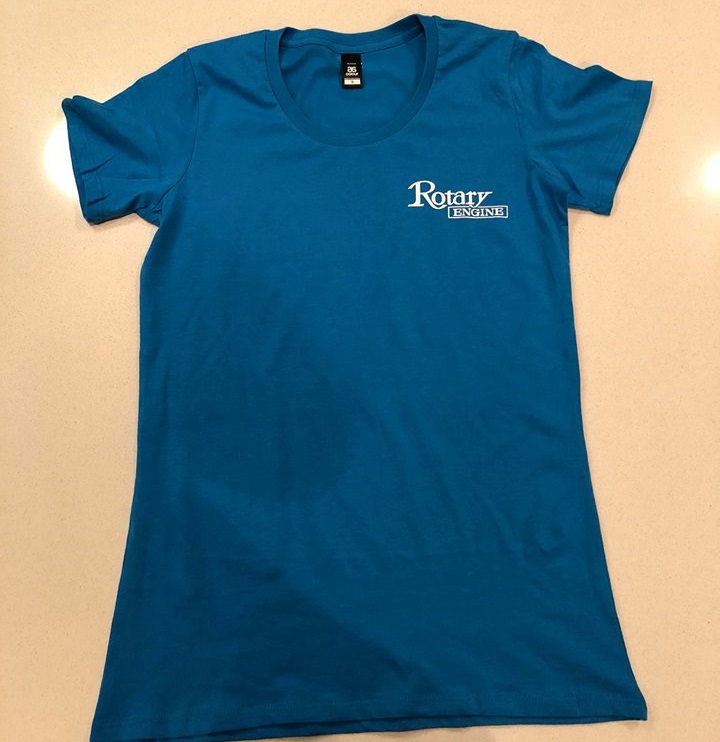 Womens - Rotary Engine - Blue Tee