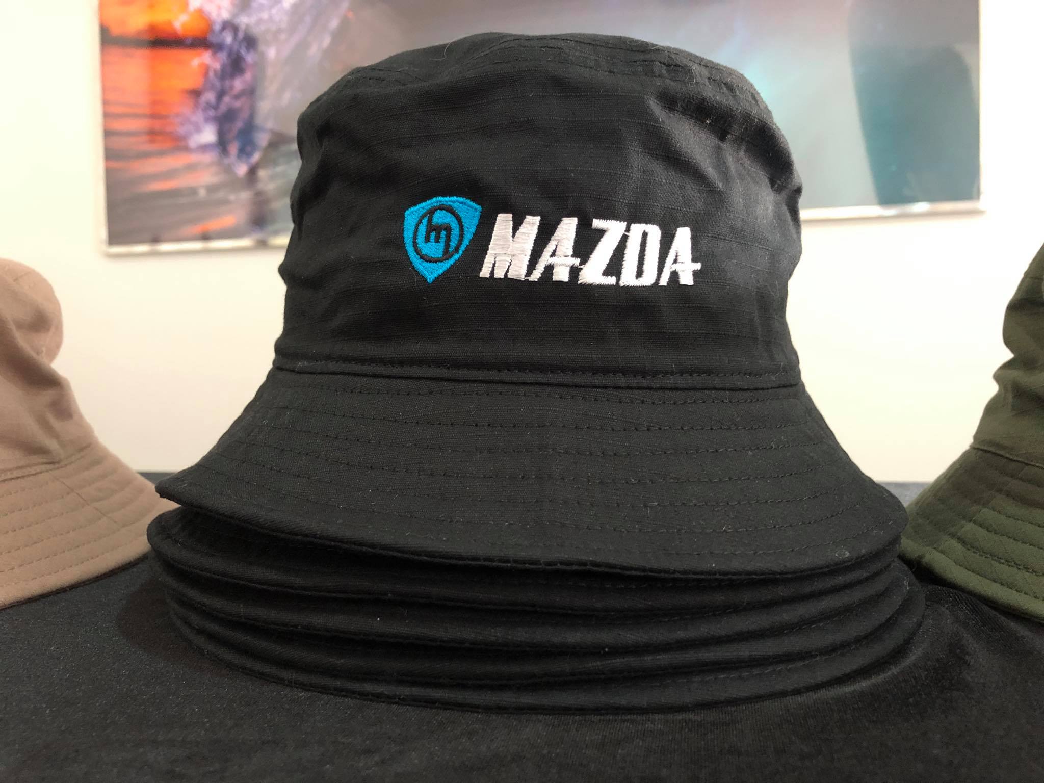 Black M MAZDA Bucket Hat