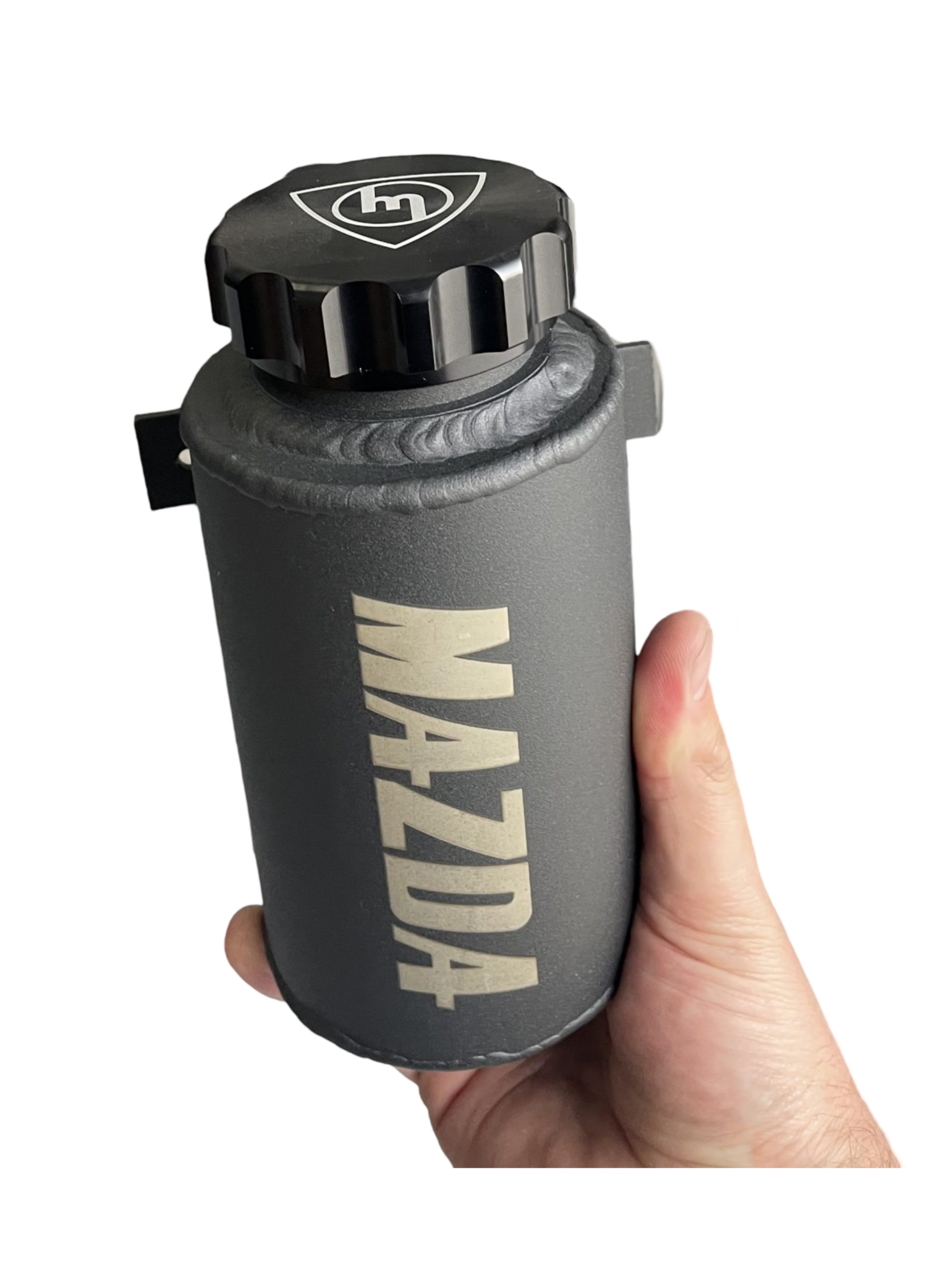 Black Alloy Radiator Overflow Bottle