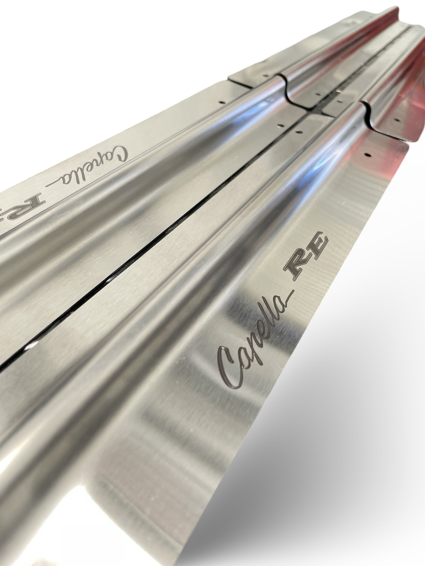 Rx2/Capella Sedan Brushed Stainless Scuff Plates