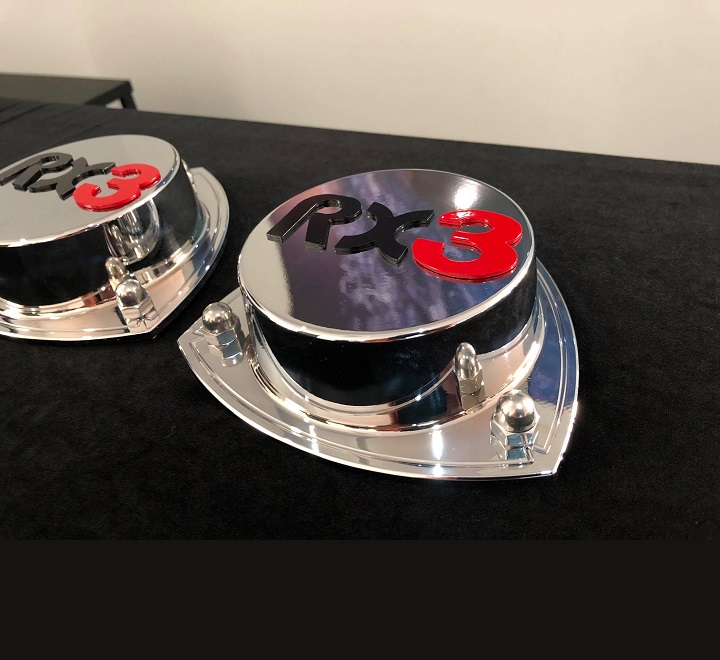 rx3 Billet Alloy Red 3 Taller Strut Tops