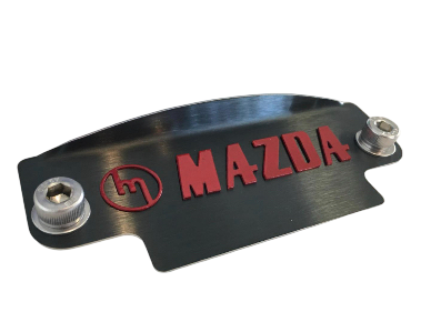 Black stainless 12a flywheel cover RED M MAZDA