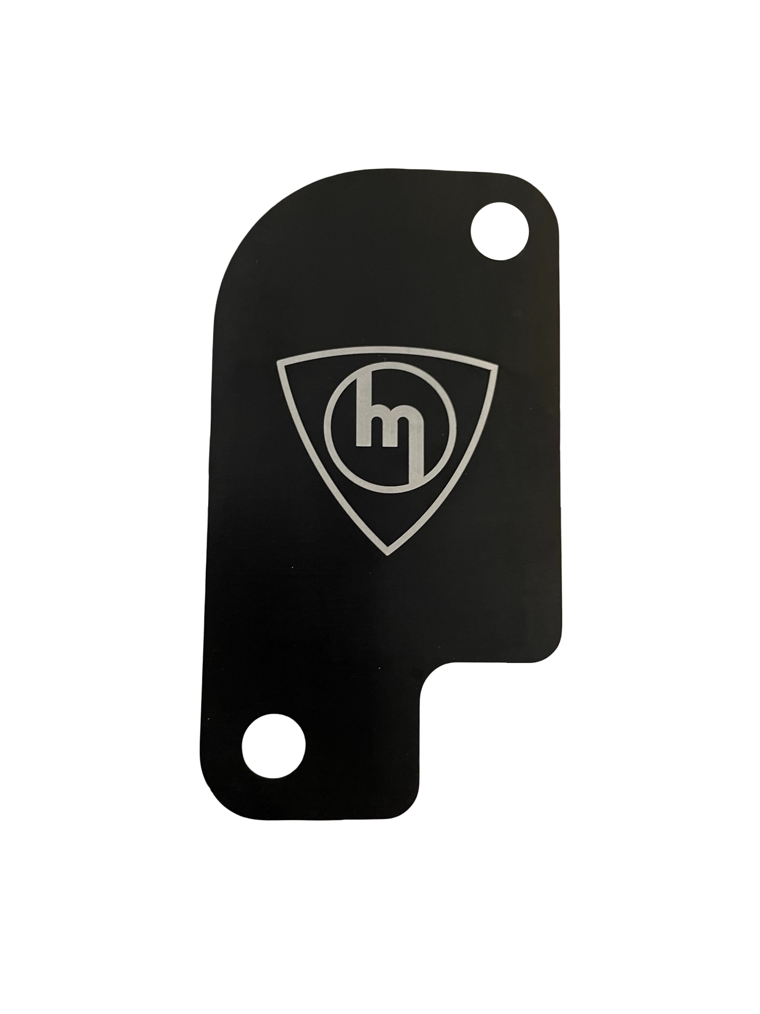 12a Black Center Plate M logo