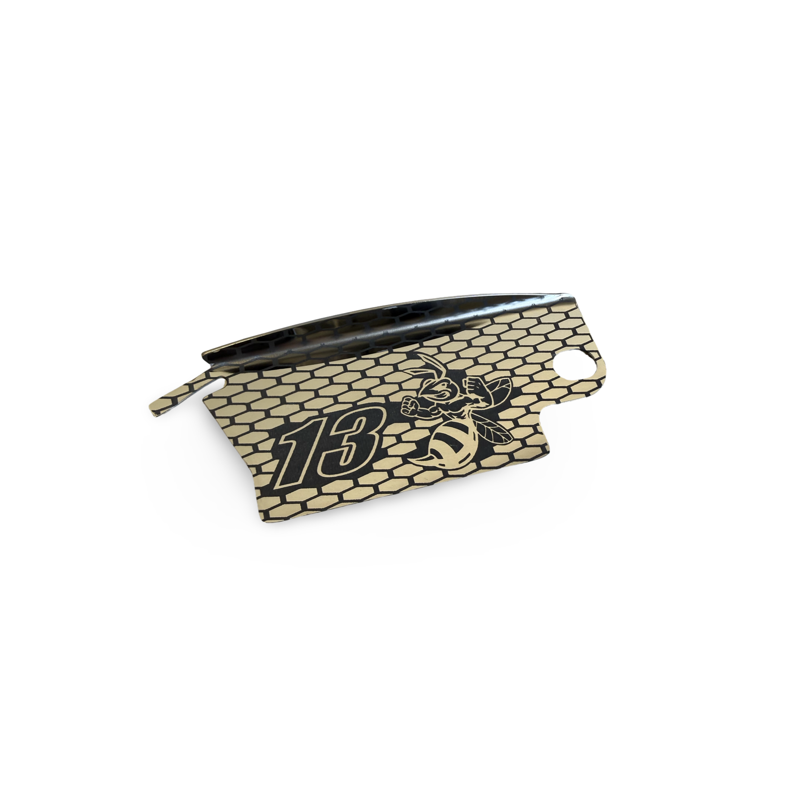 13BEE Honeycomb Polished SS Flywheel Cover 1 Bolt