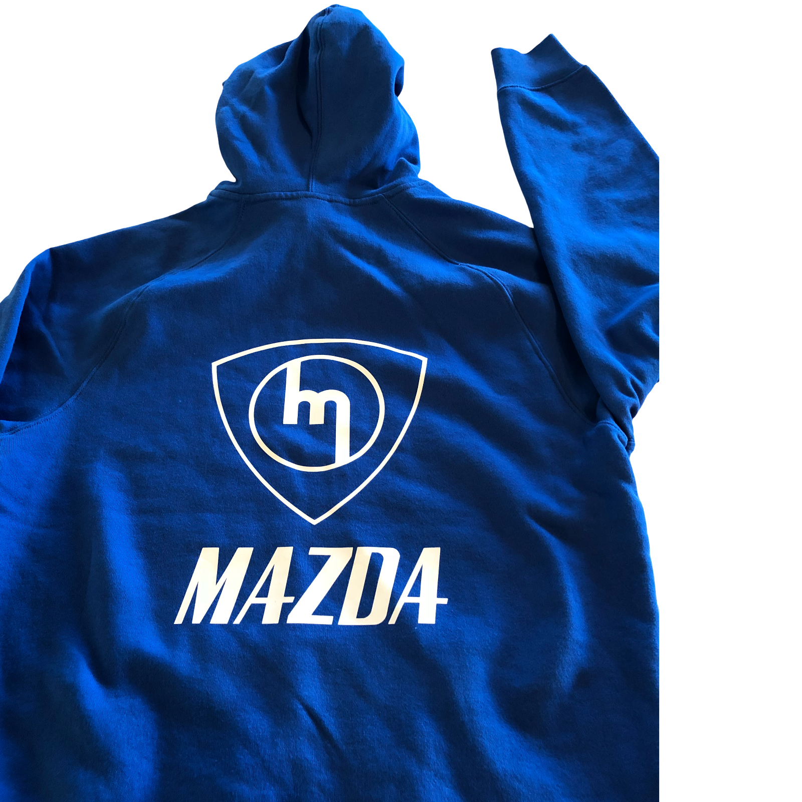 Blue Hoodie - White M Mazda