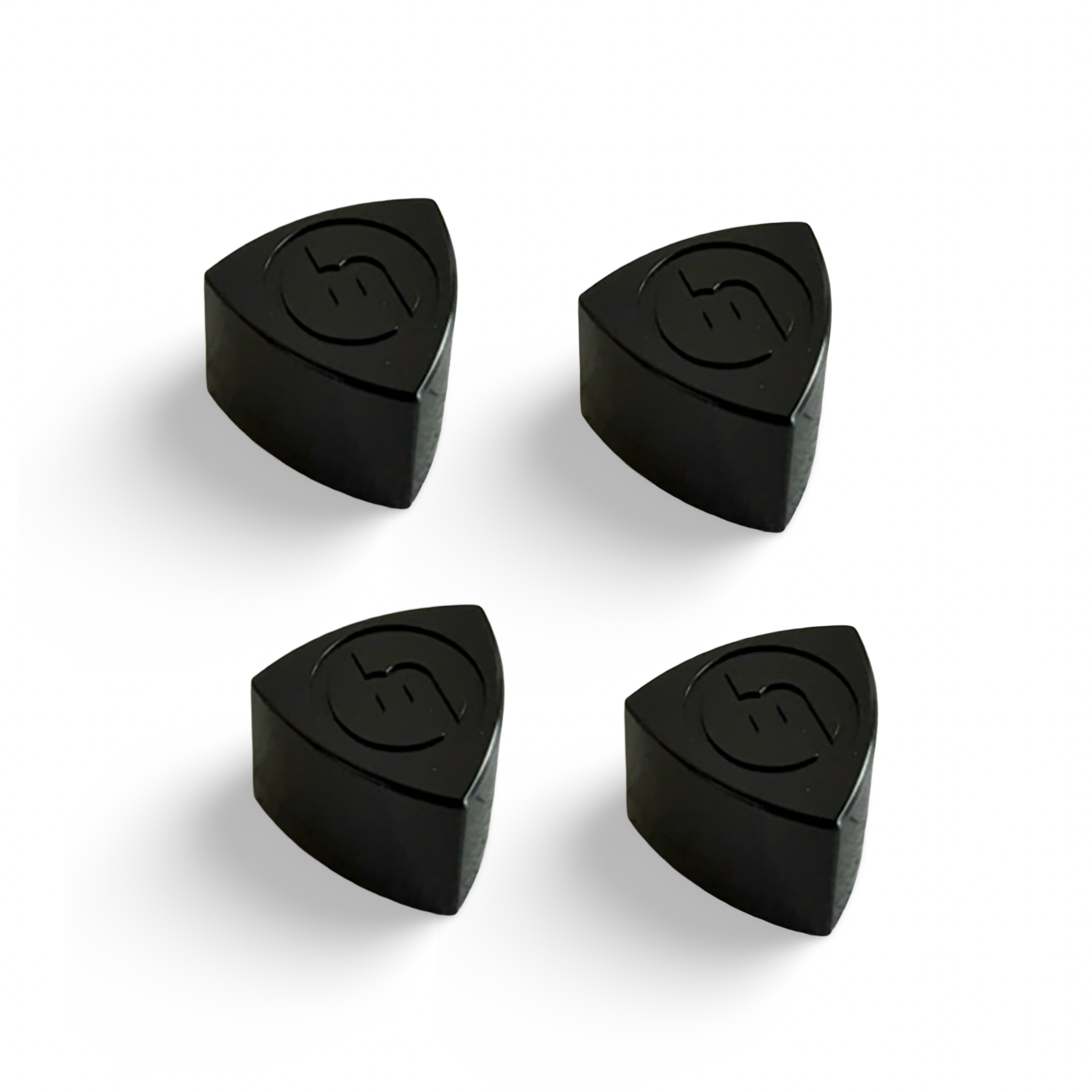 Black Rotor Valve Caps M logo